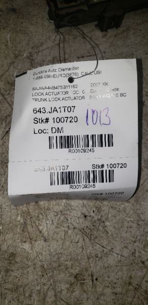 XK        2007 Lock Actuator 109245