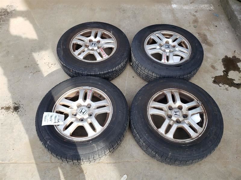 2003 HONDA CR-V 15X6 10 SPOKE WHEELS COMPLETE SET KR121507