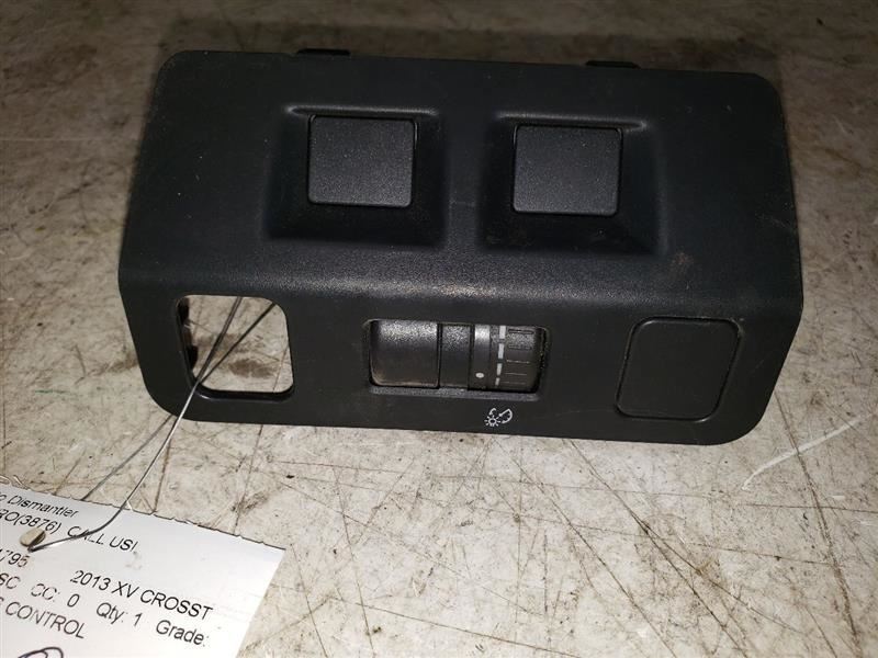 2013 SUBARU XV CROSSTREK SPEEDO BRIGHTNESS CONTROL KR107713