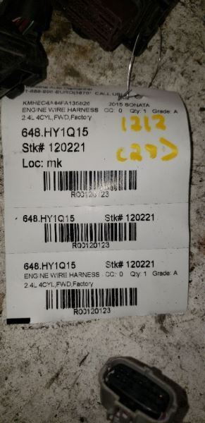 SONATA    2015 Engine Wire Harness 120123