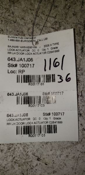 X TYPE    2006 Lock Actuator 117103