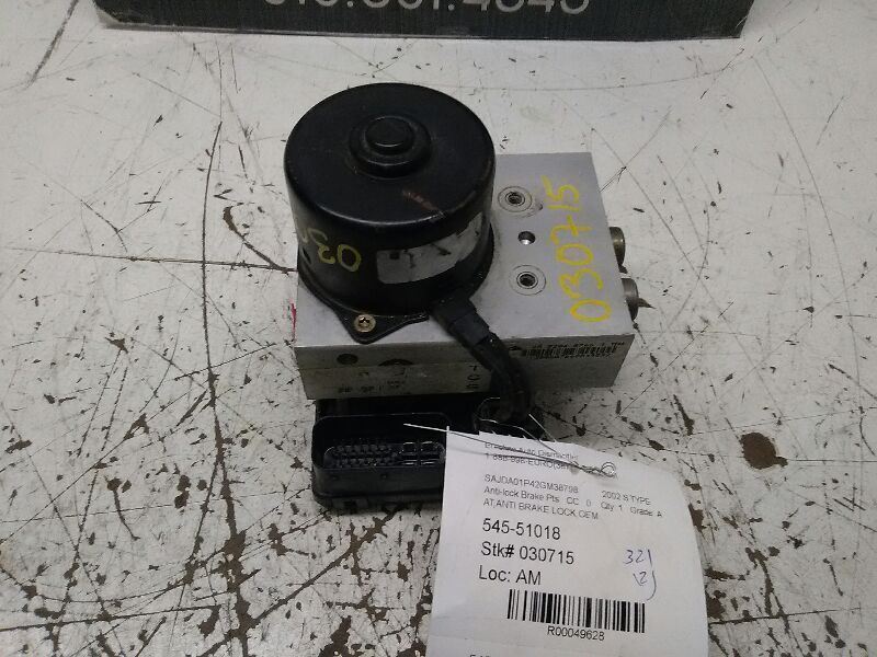 01-03 JAGUAR S TYPE Anti-Lock Brake Part Thru VIN M45254 49628