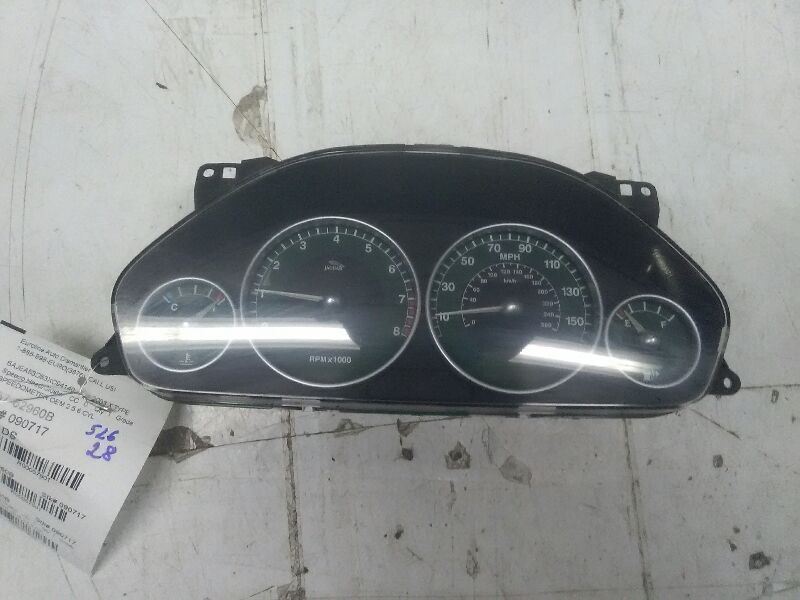 02-03 JAGUAR X TYPE Speedometer Cluster Without Message Center MPH AA57601