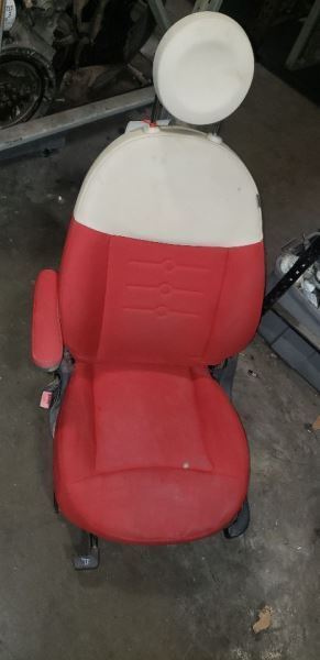 12-17 FIAT 500  Driver Front Seat 2 Door Pop Bucket Manual 76760