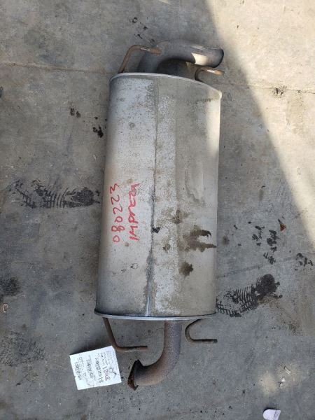 2011 SUBARU IMPREZA REAR MUFFLER BASE PACKAGE SW KR129203