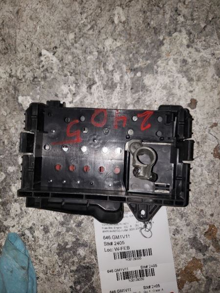 2011 CHEVROLET VOLT MAIN WIREING FUSE BOX 20889114 KR129330