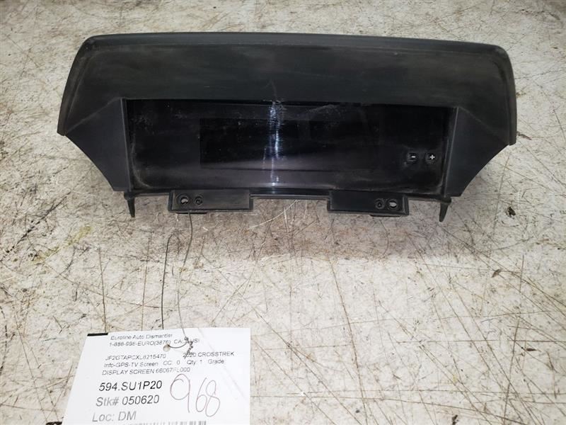 2020 SUBARU CROSSTREK DISPLAY SCREEN 66067FL000 107443