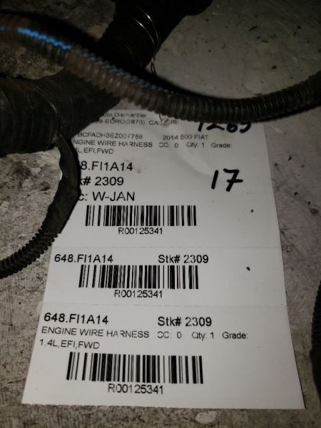 500 FIAT  2014 Engine Wire Harness 125341