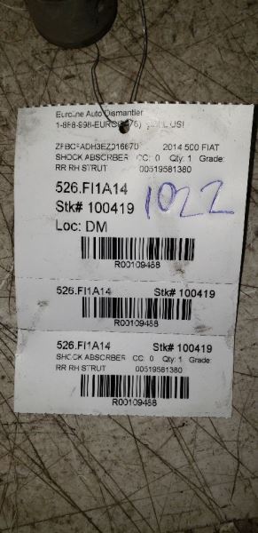 500 FIAT  2014 Shock Absorber 109488