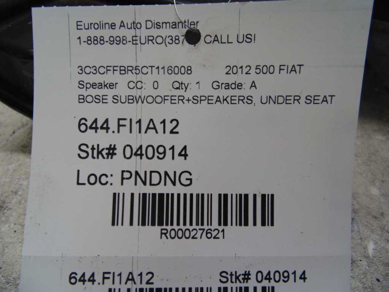 500 FIAT  2012 Speaker 27621