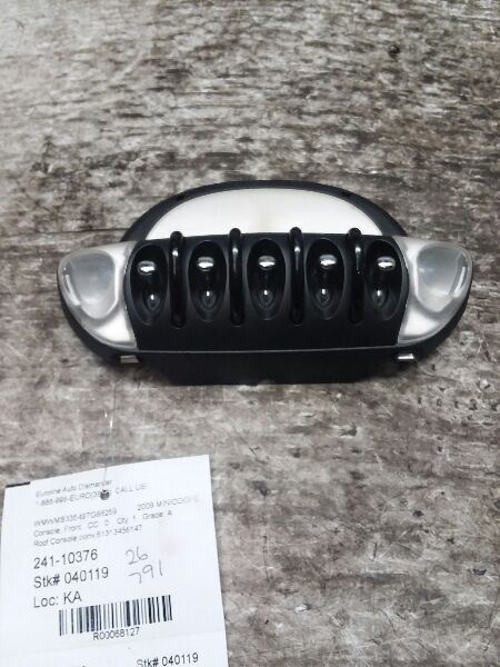 07-15 MINI COOPER Console Front Floor Convertible 2 Passenger  68127