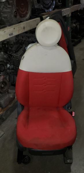 12-17 FIAT 500 Passenger Front Seat 2 Door Pop Bucket AA 119589