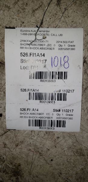 500 FIAT  2014 Shock Absorber 109363