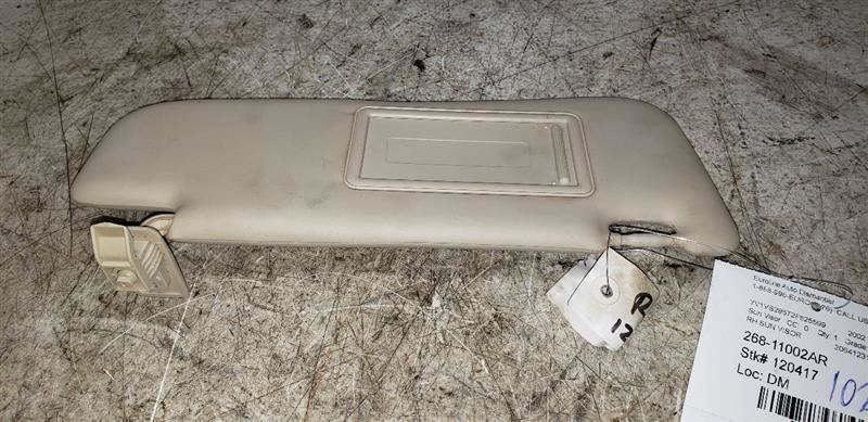 00-03 VOLVO 40 SERIES Passenger Sun Visor Without Illumination AA109608