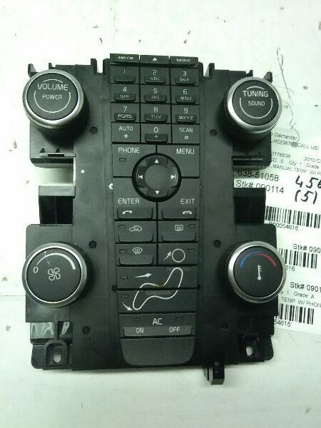 08-10 VOLVO 30 SERIES Audio Equipment Radio Manual Control  54616