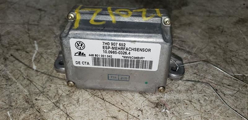 2005 PORSCHE CAYENNE YAW RATE SENSOR MODULE 7H0 907 652 110359