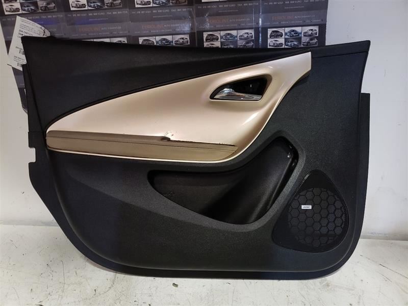 2011 CHEVROLET VOLT TAN/BLK LEFT FRONT DOOR PANEL 129324