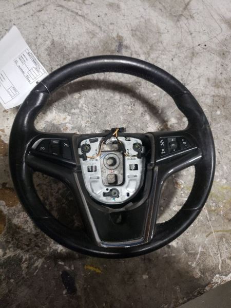 2013-2015 CHEVY CHEVROLET VOLT STEERING WHEEL BLACK LEATHER L134545