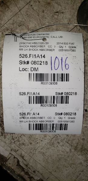 500 FIAT  2014 Shock Absorber 109308