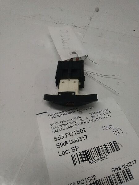 2002 Dash/Interior/Seat Switch PORSCHE BOXSTER 55850