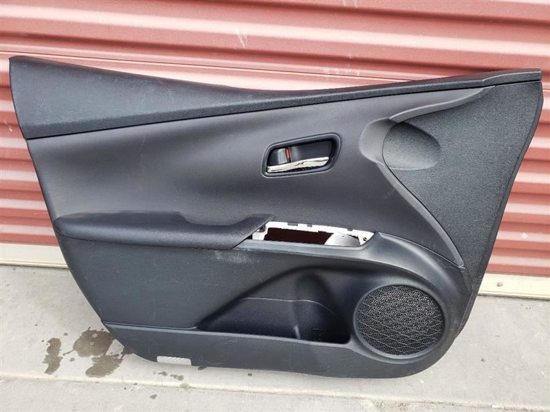 2018 TOYOTA PRIUS LEFT FRONT DOOR PANEL BLACK 129376