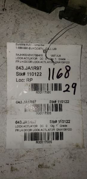 XJ6       1997 Lock Actuator 117335