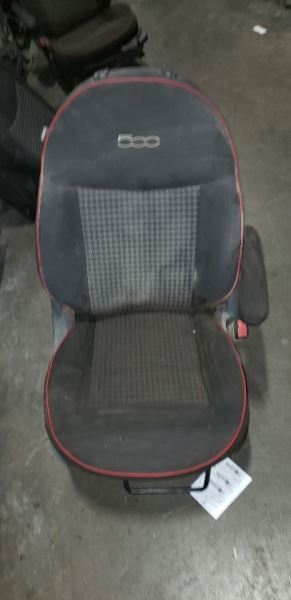 12-17 FIAT 500 Passenger Front Seat 2 Door Pop Bucket AA 110036