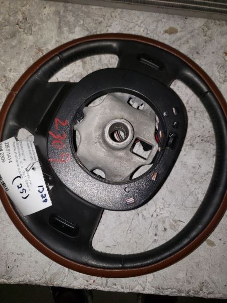 2014 FIAT 500 STEERING WHEEL GRAY-BROWN KR125326