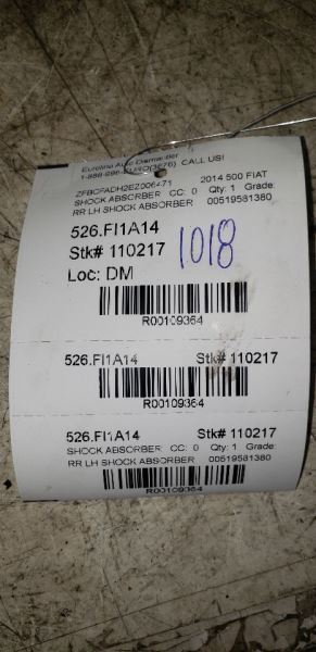 500 FIAT  2014 Shock Absorber 109364